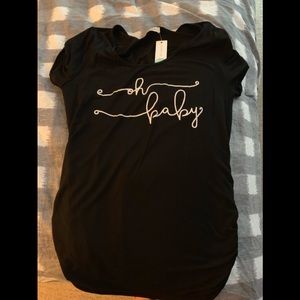 Oh baby maternity t shirt NWT